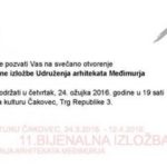 11. bijenalna izložba Udruženja arhitekata Međimurja