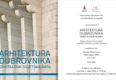 Promocija knjige “Arhitektura Dubrovnika između dva svjetska rata”
